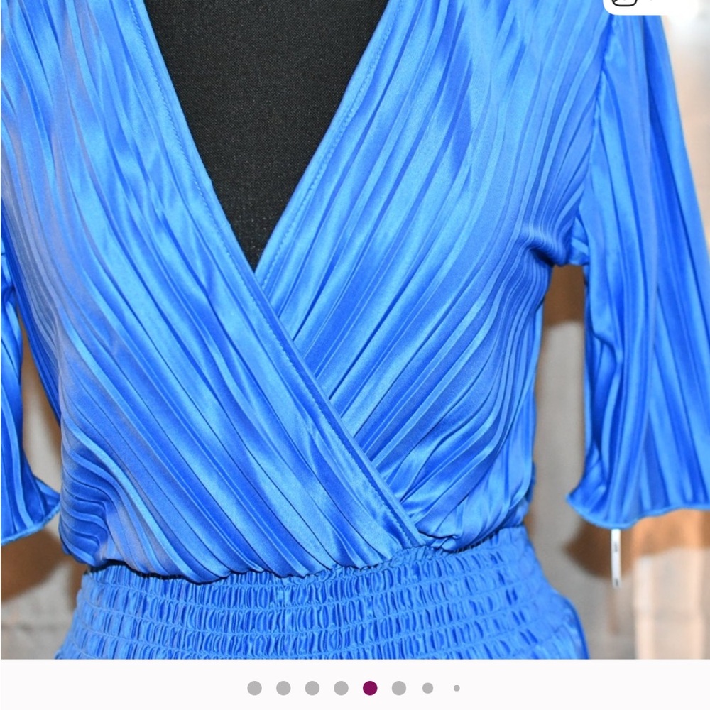 DKNY Women's Vibrant Blue Midi Dress - Picture 5 of 12